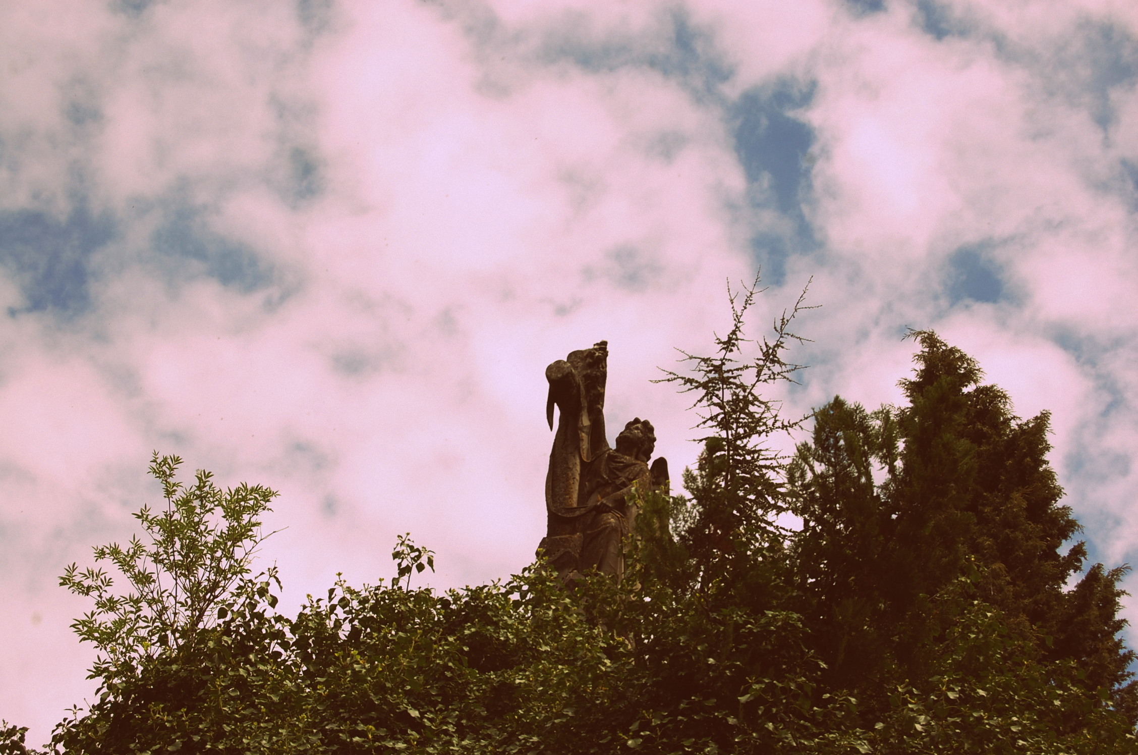 el angel entre las nubes