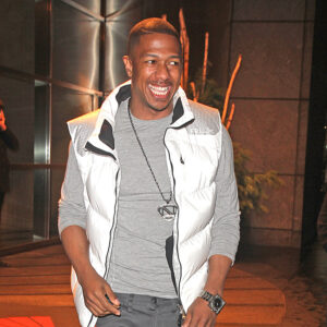 Nick Cannon spotted smiling when leaving a hotel in New York City